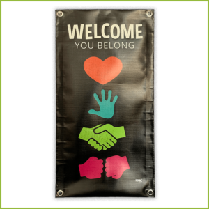 Welcome – You Belong Banner (vinyl)