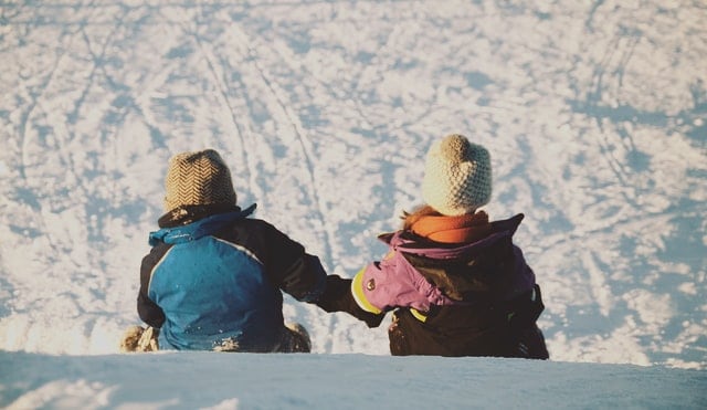 Kids in snow