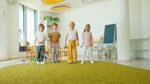 children in a classroom - mindfulness in the classroom