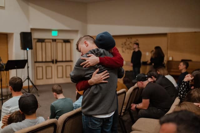 Students expressing feelings