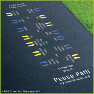Peace Path® for Playgrounds | Reusable Stencil