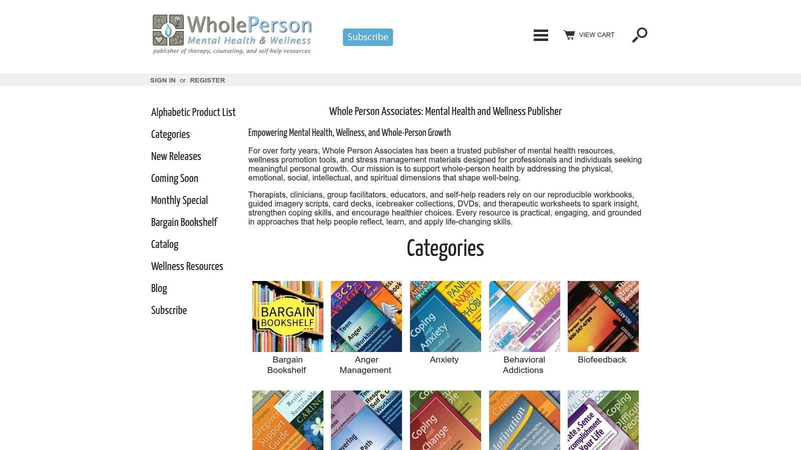 Whole Person Associates – The Teen Anger Workbook