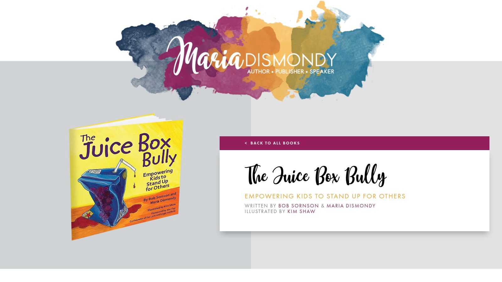 The Juice Box Bully: Empowering Kids to Stand Up for Others (Bob Sornson & Maria Dismondy; illus. Kim Shaw)