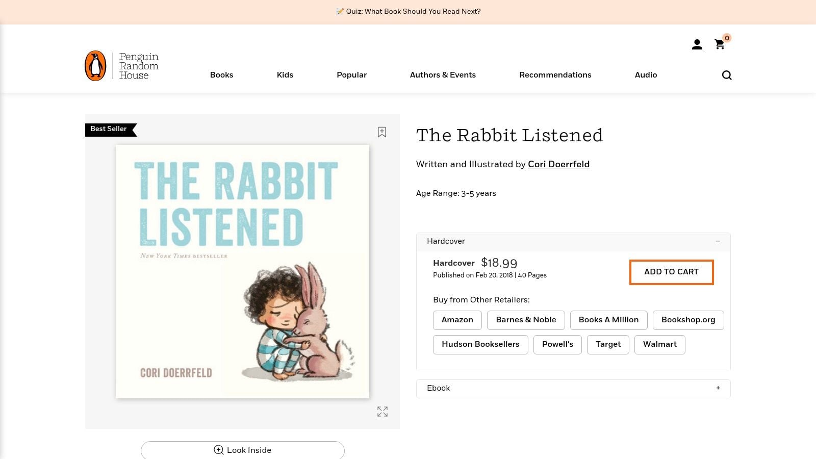 The Rabbit Listened (Cori Doerrfeld)