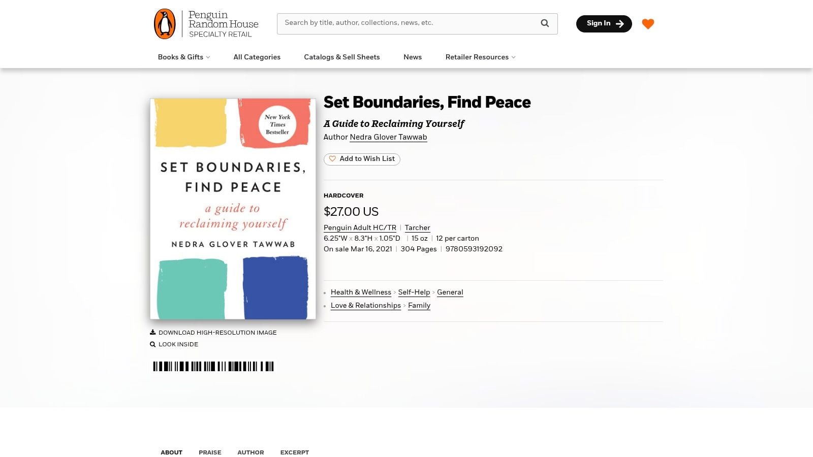 Set Boundaries, Find Peace: A Guide to Reclaiming Yourself, Nedra Glover Tawwab, LCSW