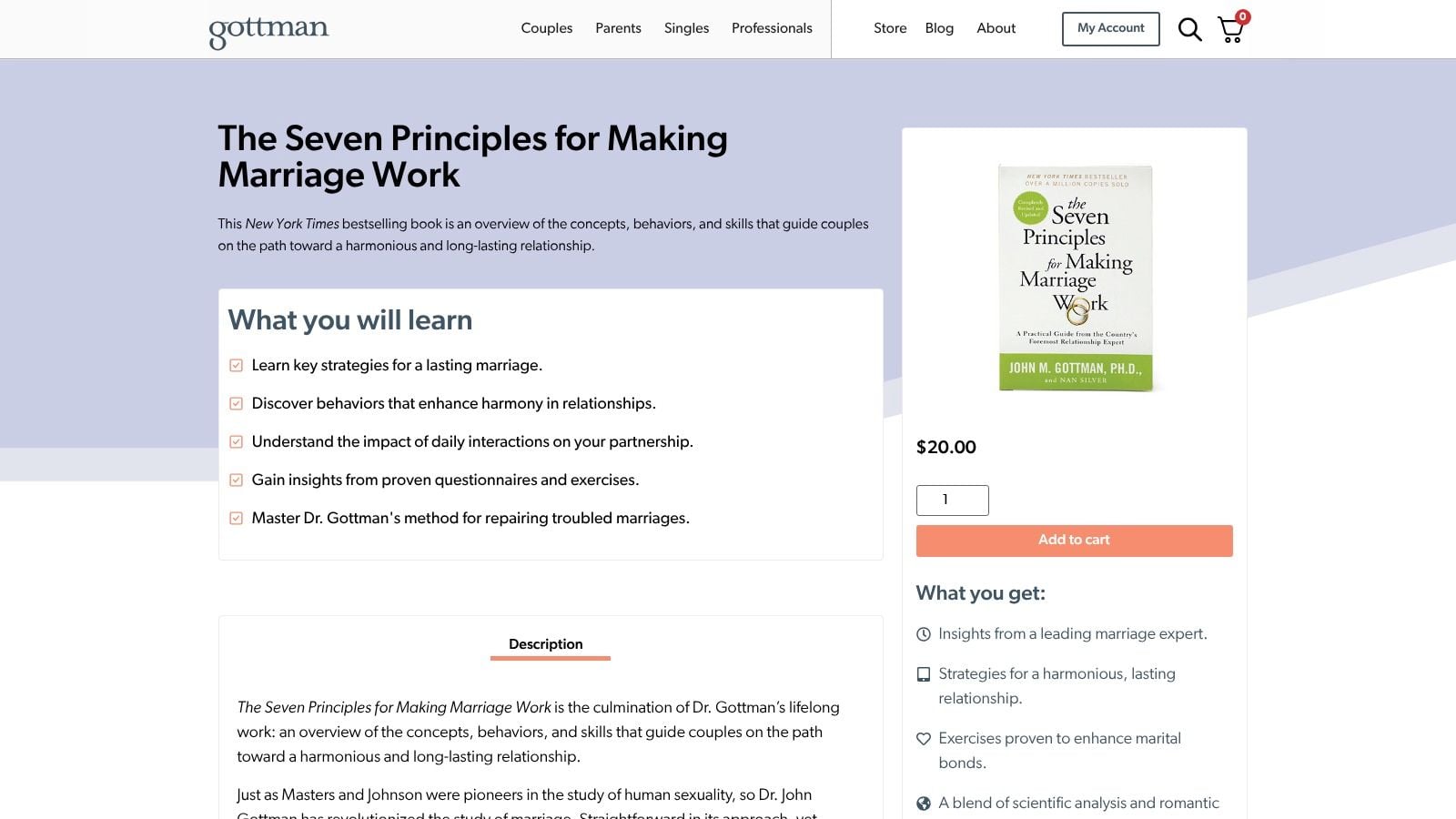 The Seven Principles for Making Marriage Work (revised ed.), John Gottman, PhD & Nan Silver