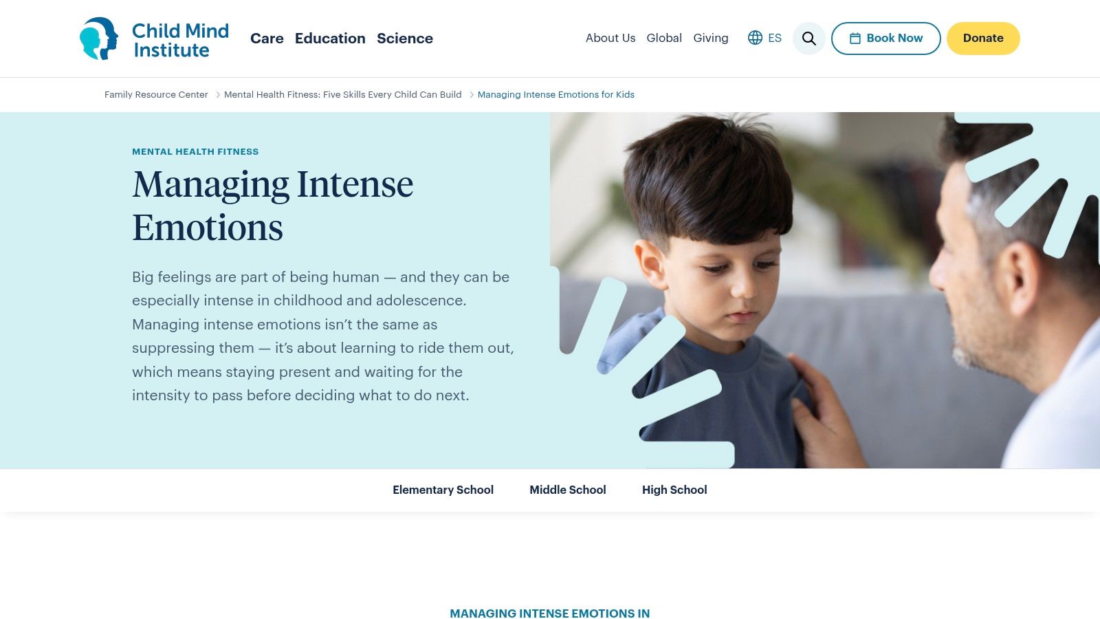 Child Mind Institute, Managing Intense Emotions for Kids (Guides with Printable Activity Sheets)