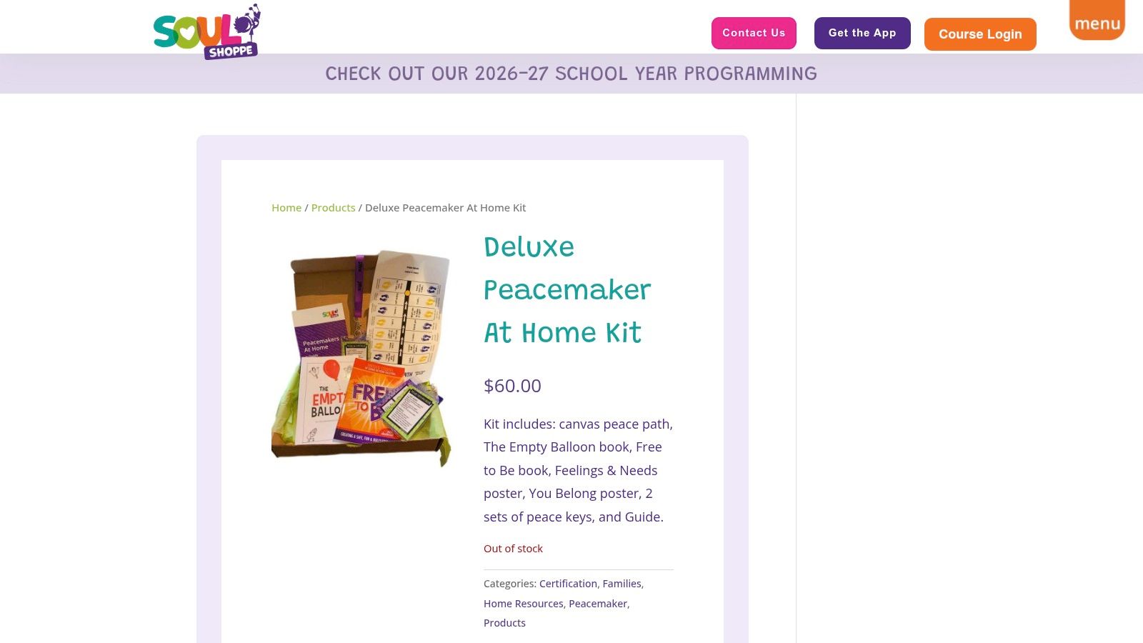 Product - Deluxe Peacemaker At Home Kit