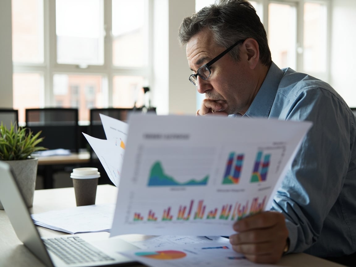School leader reviewing climate and engagement data to measure whole child education outcomes